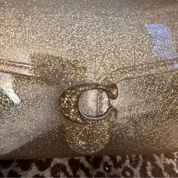 Coach Jelly Tabby -Gold Glitter Clutches & Wristlets